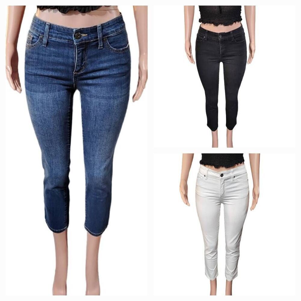 Bundle 3 Women's denim mid-rise jeans pants 2/XS